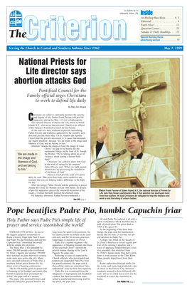 National Priests for Life Director Says Abortion Attacks God Pope Beatifies