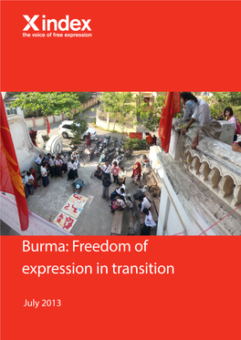 Burma: Freedom of Expression in Transition