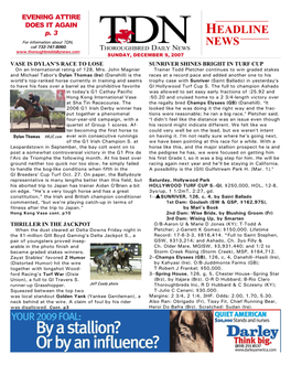 HEADLINE NEWS • 12/9/07 • PAGE 2 of 12