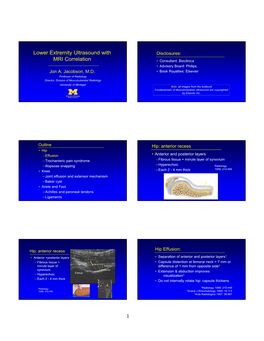 Lower Extremity Ultrasound with MRI Correlation