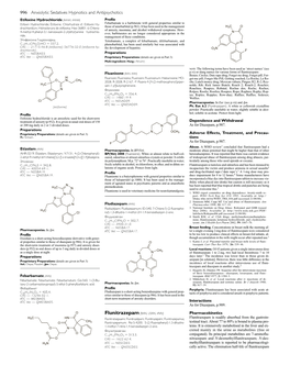 996 Anxiolytic Sedatives Hypnotics and Antipsychotics