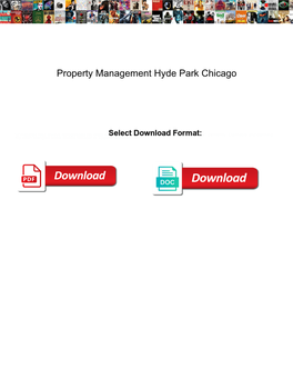 Property Management Hyde Park Chicago