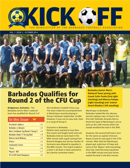 Barbados Qualifies for Round 2 of the CFU