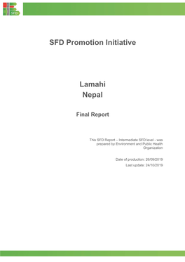 SFD Promotion Initiative Lamahi Nepal