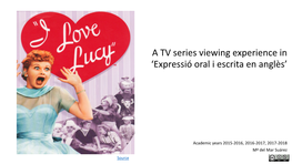 I Love Lucy – S0501 ‘Lucy Visits Grauman’S’ Topics