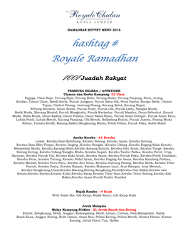Hashtag # Royale Ramadhan