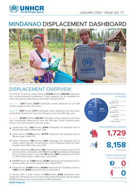 Mindanao Displacement Dashboard JAN 2021