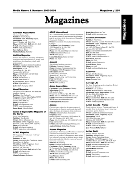 Magazines / 255 Magazinesmagazines