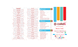 O-Cakes Menu Feb 2021