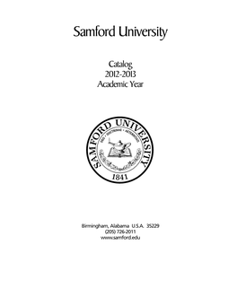 Catalog 2012-2013 Academic Year