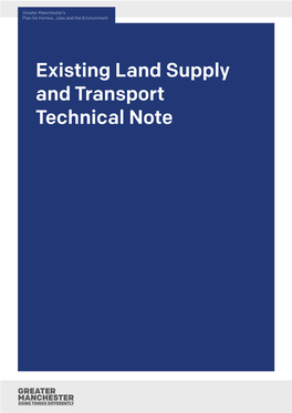 Existing Land Supply and Transport Technical Note