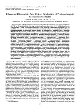 Pseudomonas Species P