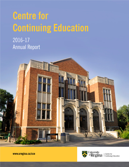 Centre for Continuing Education 2016-17 Annual Report