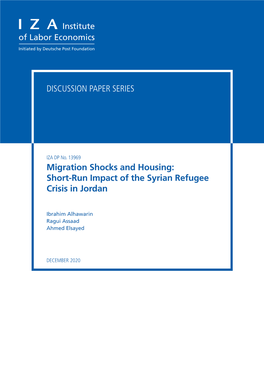 Migration Shocks and Housing: Short-Run Impact of the Syrian Refugee Crisis in Jordan