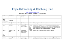 Foyle Hillwalking & Rambling Club