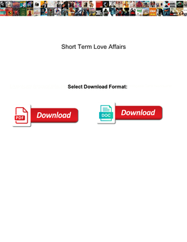 Short Term Love Affairs