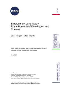 Employment Land Study: Royal Borough of Kensington and Chelsea