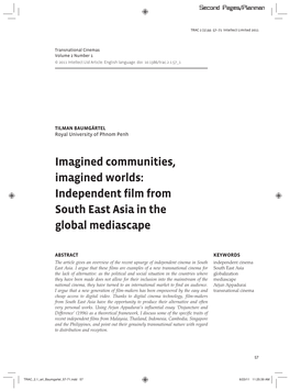 Independent Film from South East Asia in the Global Mediascape