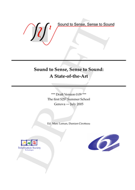 Sound to Sense, Sense to Sound: a State-Of-The-Art