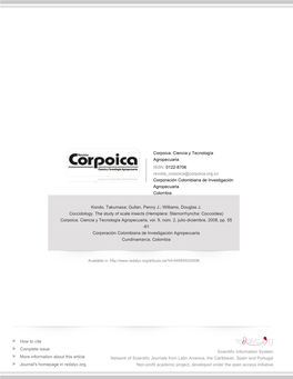 Redalyc.Coccidology. the Study of Scale Insects (Hemiptera: Sternorrhyncha: Coccoidea)