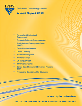 Division of Continuing Studies ANNUAL REPORT 2010