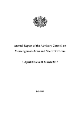 Annual Report of the Advisory Council on Messengers-At