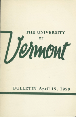 1957-1958 Undergraduate Catalogue