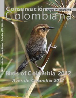 Conservación Birds of Colombia 2012