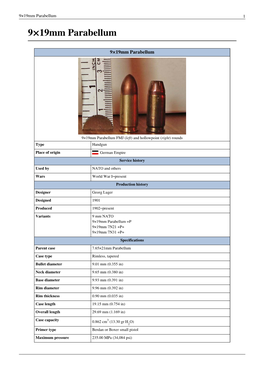 9×19Mm Parabellum 1 9×19Mm Parabellum
