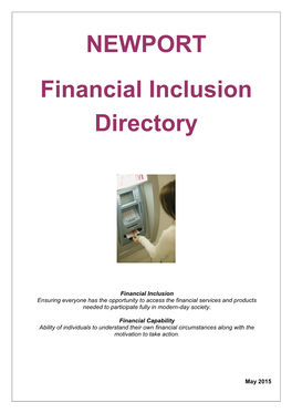 NEWPORT Financial Inclusion Directory