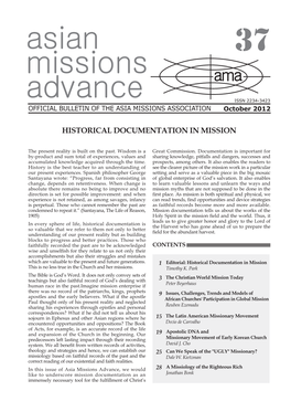 Asian Missions Advance, Wrote About the History of Christianity in Korea - Touching on How Christianity, Missionaries and the Bible Entered the Peninsula