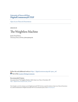The Weightless Machine