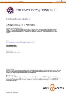 Edinburgh Research Explorer