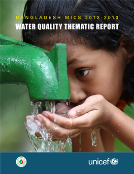 Bangladesh Mics 2012-2013 Water Quality Thematic Report