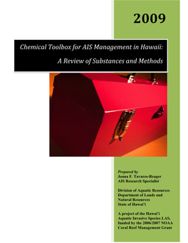 Chemical Toolbox for AIS Management in Hawaii 2010