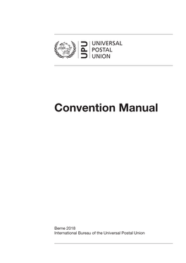 Universal Postal Conventions and Regulations