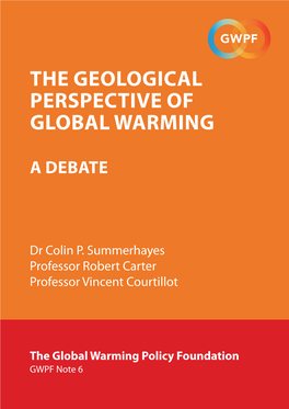 The Geological Perspective of Global Warming