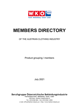 Members Directory