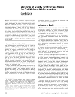 Wilderness Visitors, Experiences, and Visitor Management; 1999 Significantly Depending on the Day of the Week and the May 23–27; Missoula, MT