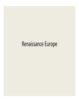 Renaissance Europe Regiomontanus