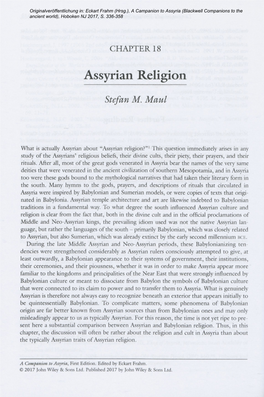 Assyrian Religion