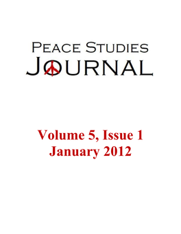 Volume 5, Issue 1 January 2012