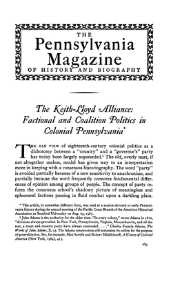 Pennsylvania Magazine of HISTORY and BIOGRAPHY