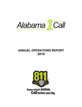 Annual Operations Report 2010