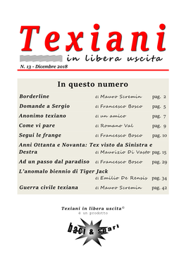 Texiani in Libera Uscita © È Un Prodotto Texiani in Libera Uscita