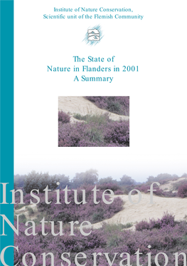 The State of Nature in Flanders in 2001 a Summary