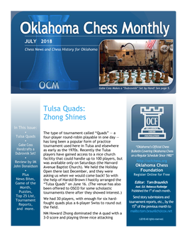 Tulsa Quads: Zhong Shines