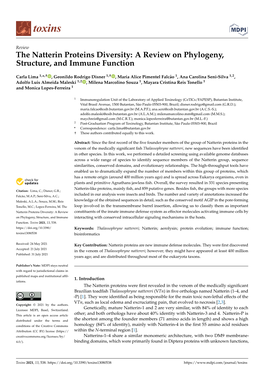 The Natterin Proteins Diversity: a Review on Phylogeny, Structure, and Immune Function