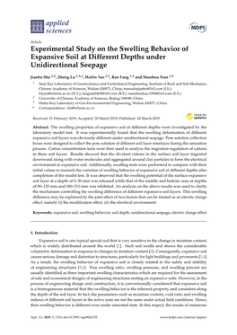 Experimental Study on the Swelling Behavior of Expansive Soil at Different Depths Under Unidirectional Seepage