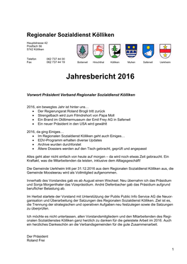 Jahresbericht 2016